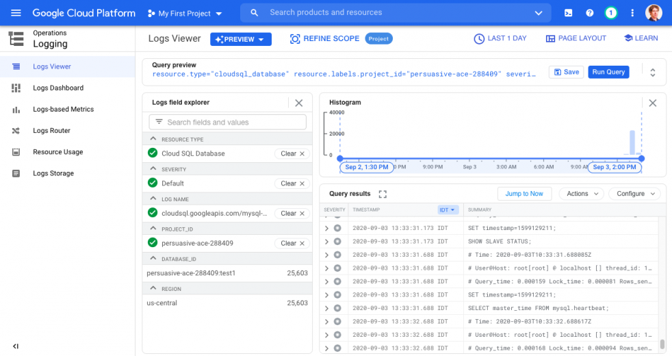 КНОАК шоу Лог в MYSQL. Кнопка show log в MYSQL. EVERSQL.